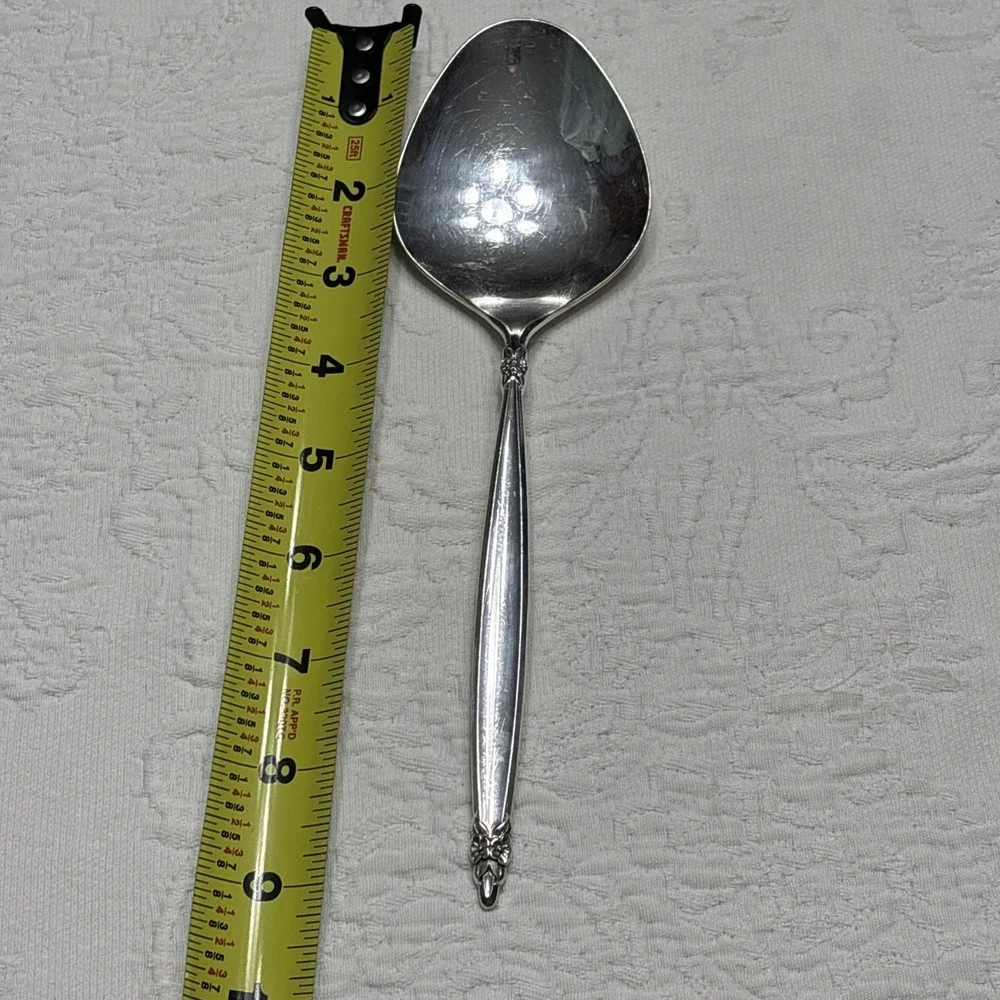 1965 GARLAND 1847 Rogers Bros IS Serving  Casserole Spoon Silver Plate Flatware